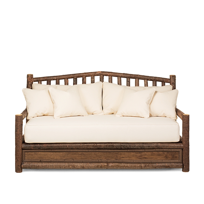 Rustic Daybed with Natural Branch Frame and Trundle