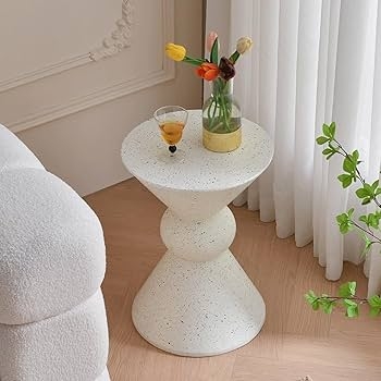 Sculptural Side Table with Unique Curved Nordic Silhouette