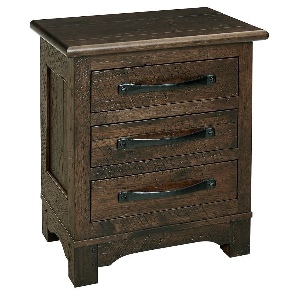 Shaker Inspired Bedside Table with Drawer and Slim Metal Handle