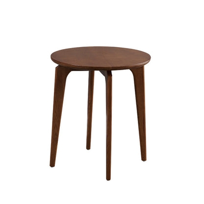 Side Table Tripod Base Round Natural Wood Scandinavian
