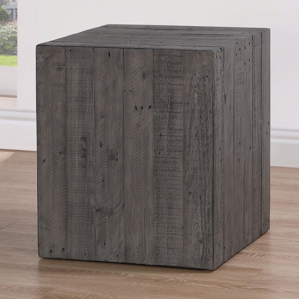 Square End Table with Open Lower Storage Shelf