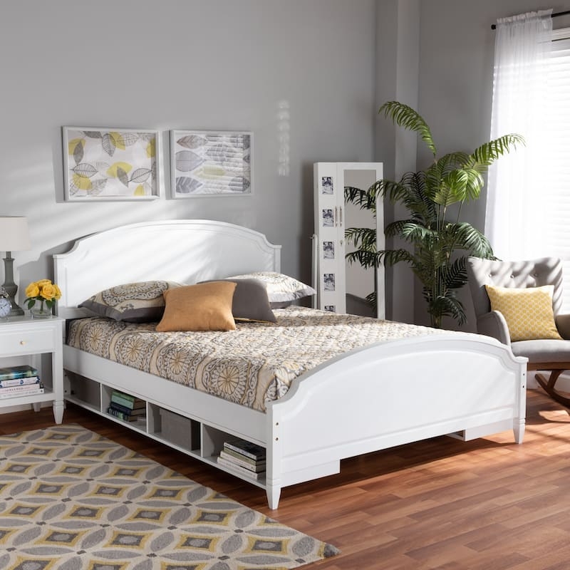 Storage Bed Footboard Drawers Slat Headboard Espresso