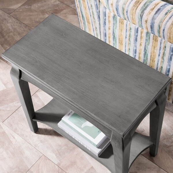 Stratus Narrow Side Table Smoke Gray  Furniture  Today's Design House