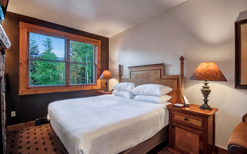 Timber Frame Bed Chunky Posts Stacked Log Walls Rustic Lodge Design