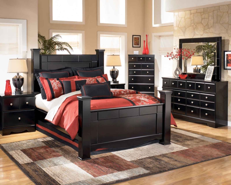 Transitional Poster Bed Frame with Four Tall Posts