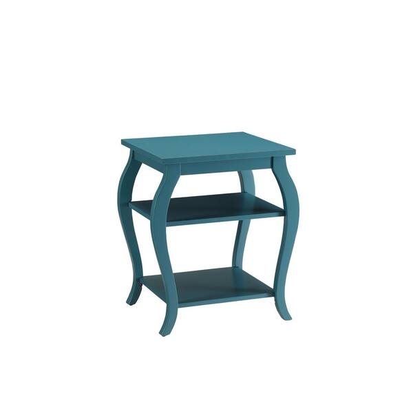 Transitional Storage End Table featuring Cabinet and Silver Knobs