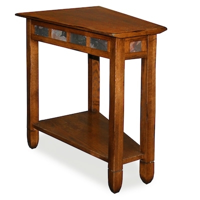 Wood Nesting Tables with Plectrum Tops for Living Room