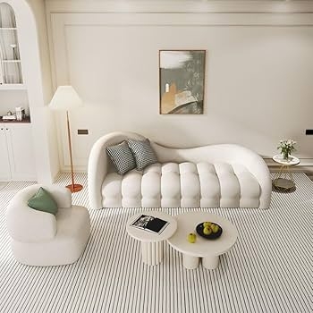 Armless Marshmallow Sofa with Curved Silhouette and Channel Tufting
