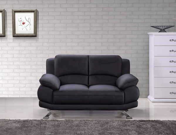 Beverly Hills 117 Loveseat in Black