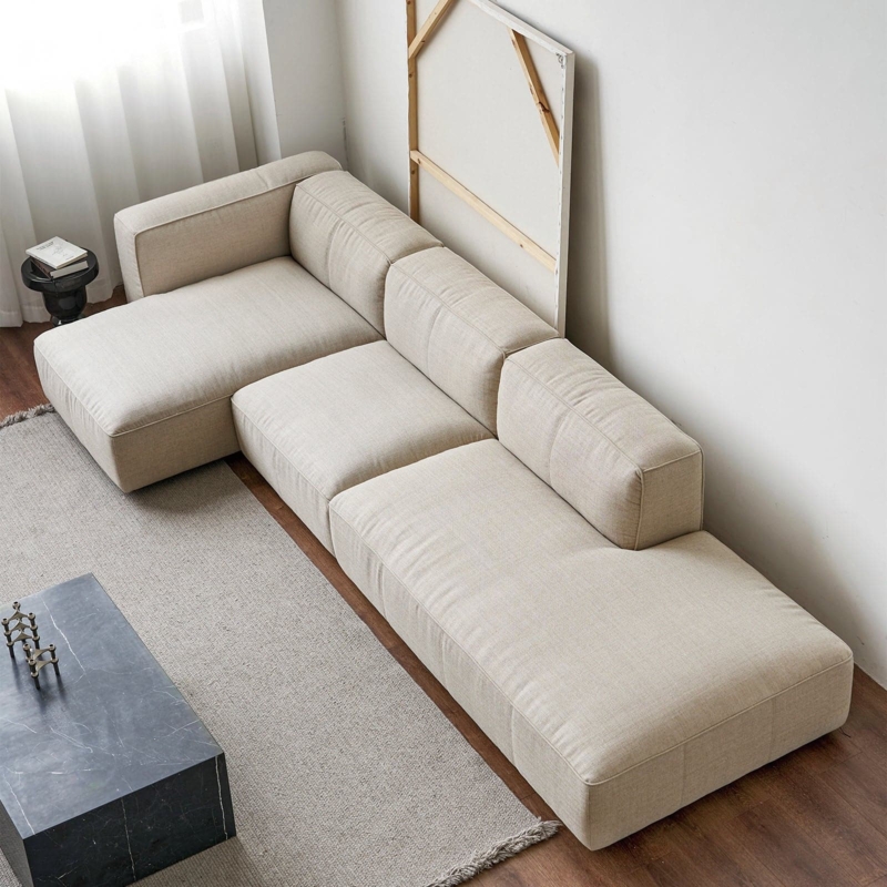 Chaise Lounge: Butter Yellow Bulbous Silhouette, Seamless Upholstery