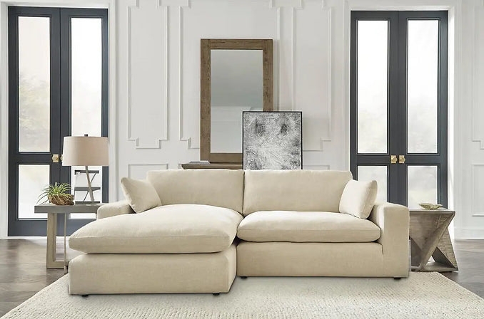 Chaise Loveseat Cloud-Like Cushioning Low-Slung Silhouette Organic Lounge
