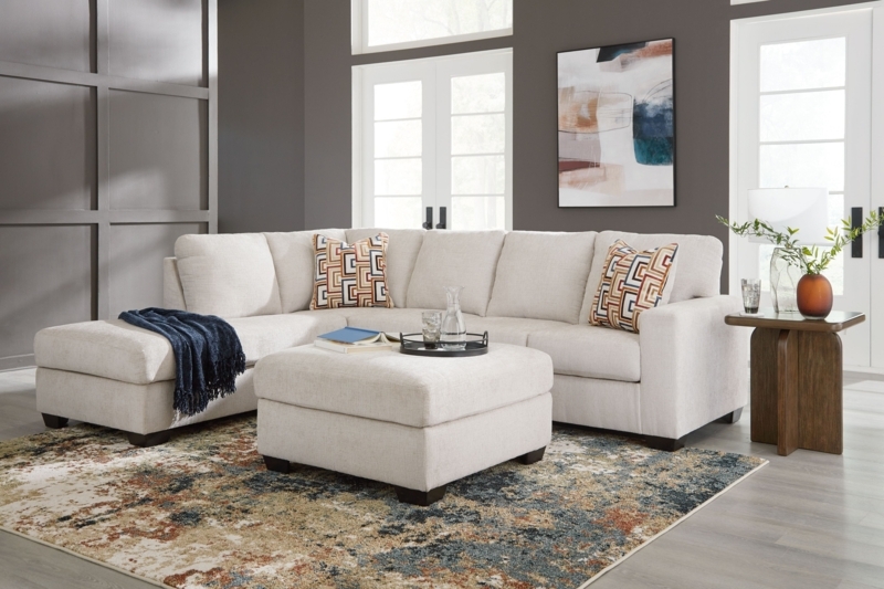 Charcoal Gray Sofa Set Minimalist Square Track Arms Contemporary Low Profile