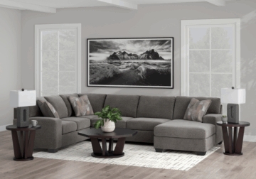 Clarington Three-Piece Sectional with RAF Chaise