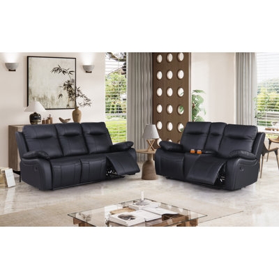 Classic Living Room Set with Rolled Arms & Nailhead Trim