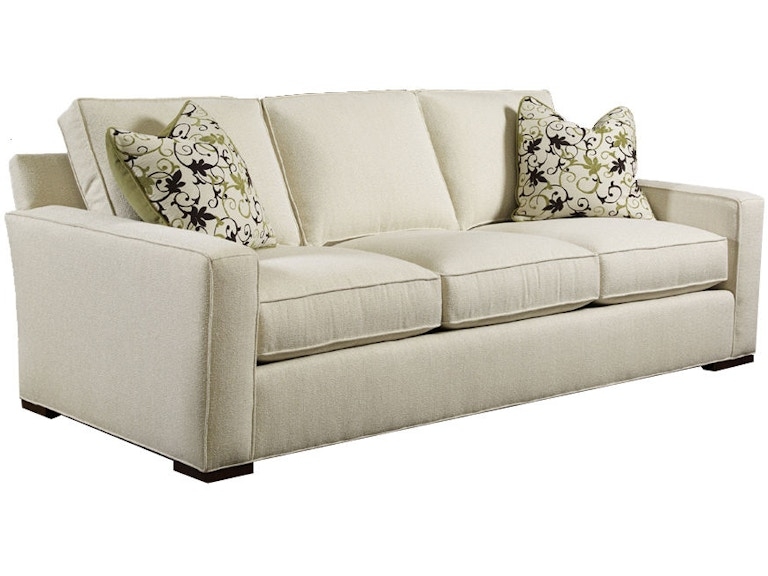 Classic Rolled Arm Sofa with T-Shaped Seat Cushions