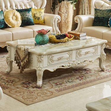 Coffee Table, Large Oak Layout, Chunky Block Legs, Oversized Silhouette