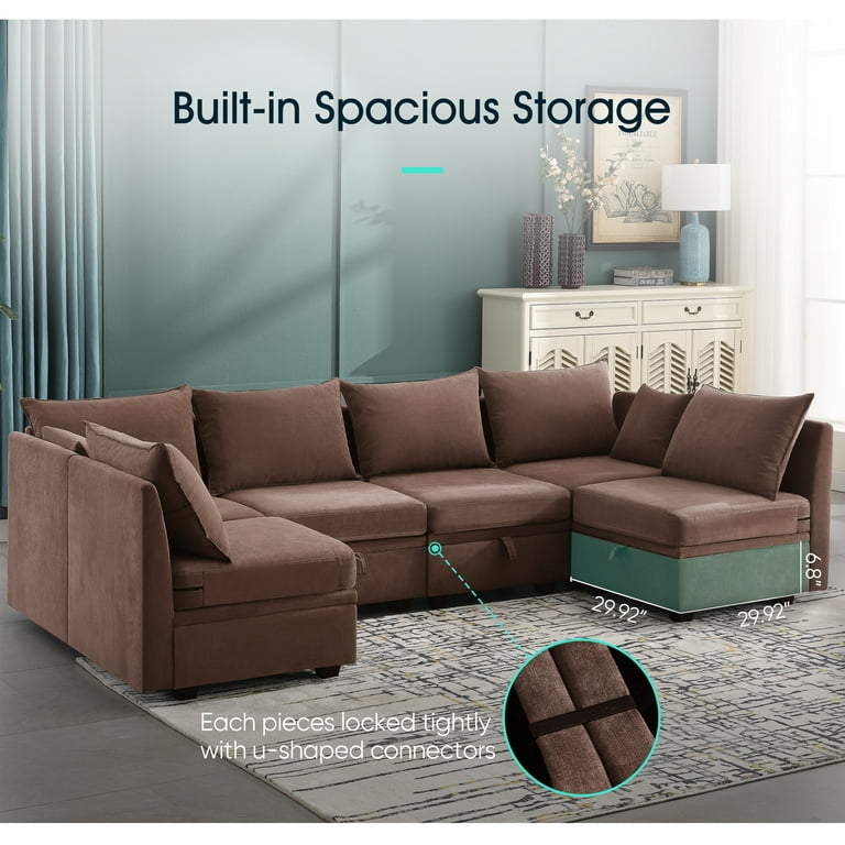 Cognac Faux Leather Armless Accent Chair with Channel Tufting