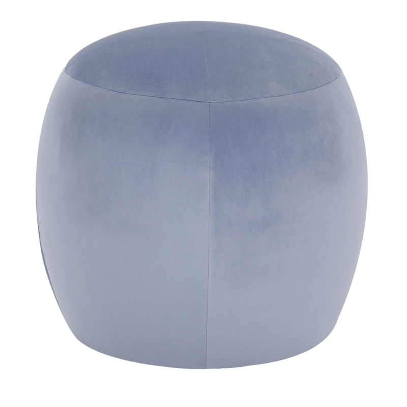 Compact Pouf Cylindrical Flat Top Woven Texture
