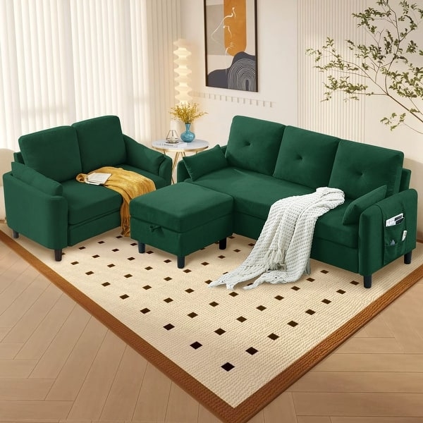 Dark Brown Leather-like Living Room Set Nailhead Trim