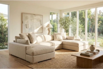 Double Chaise Sectional Sofa U-Shaped, Double Chaise Sectional Layout.