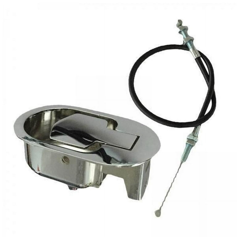 Furniture Hardware Set Silver Aluminum Alloy Lever Handles Brushed Finish
