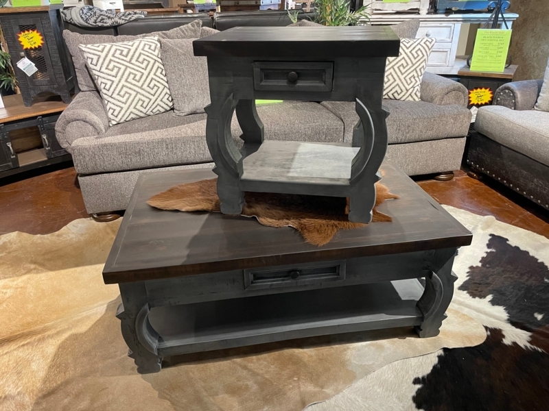 HONDO COFFEE TABLE SET ALAMO GRAY  The Rustic Mile