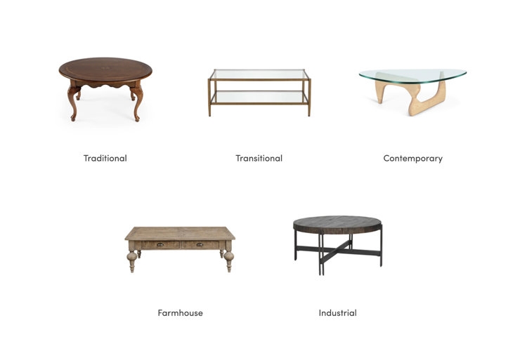 Industrial Wood and Metal Coffee Table with Open Base