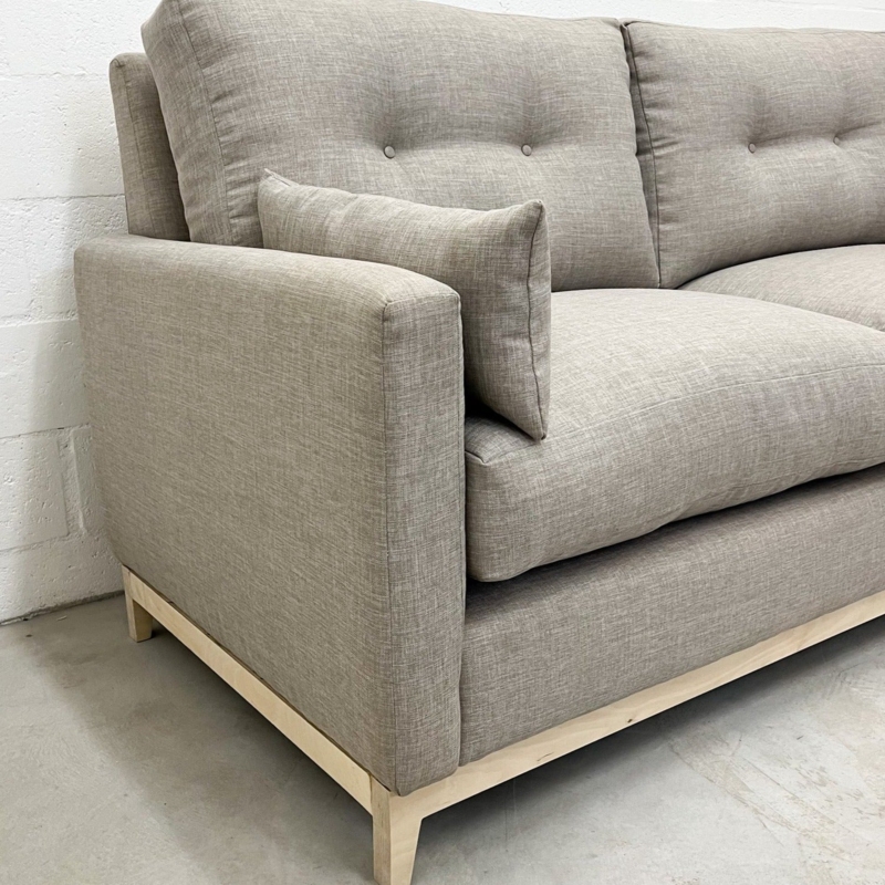 Kloof Linen Blend Sofa with Wide Track Arms, Low Profile