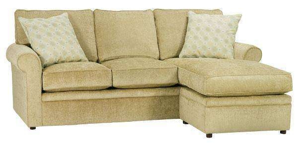 Kyle Apartment-Size Couch with Chaise - Rolled Arm Sectional Sofa