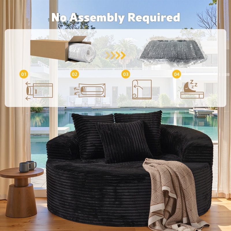 L-shaped Sectional Gray Woven Square Arms Modern Layout