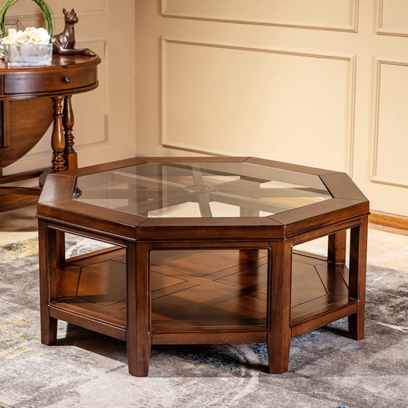 Lift-Top Coffee Table with Storage Drawers and Mobile Caster Wheels