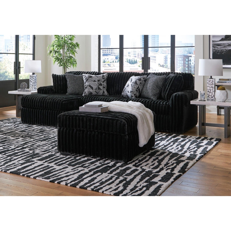 Living Room Set Charcoal Dark Textured Upholstery Track Arms