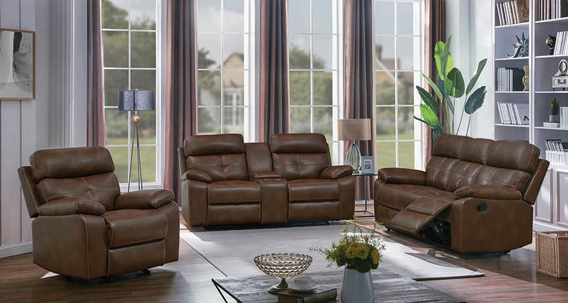 Living Room Set Motion Recline Built In Cup Holders Brown Sofa Set