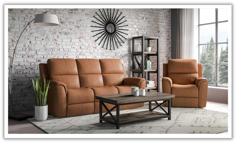 Living Room Set Power Reclining Espresso Pillow Top Arms Transitional