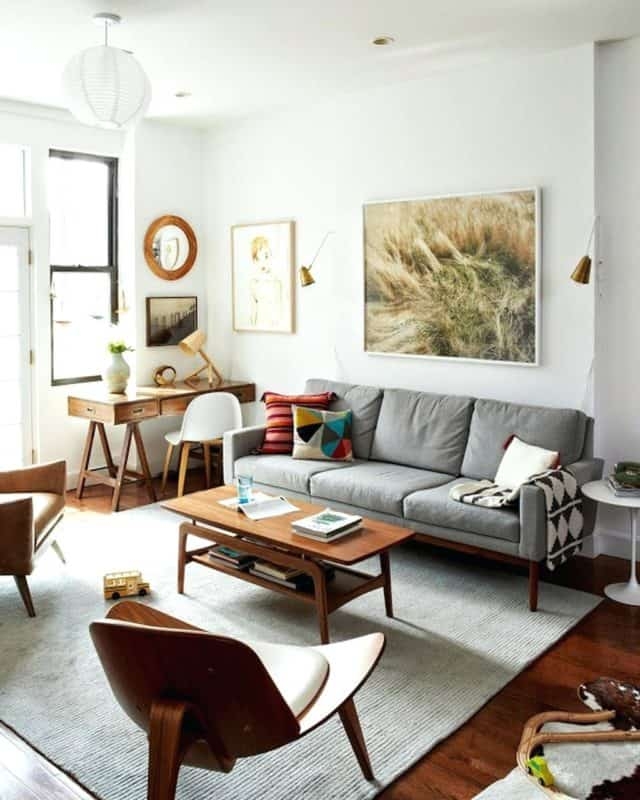 Living Room Set with Matching Seating, Button Tufted Back & Wood Legs.