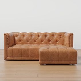 Loveseat Cream Diamond Tufted Square Arm for Cozy Apartments