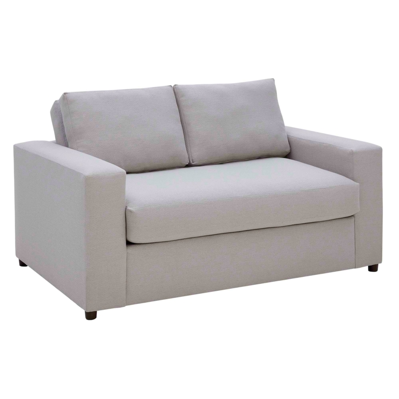 Loveseat Forest Green Cylindrical Bolsters Bench Seat Modern Linen