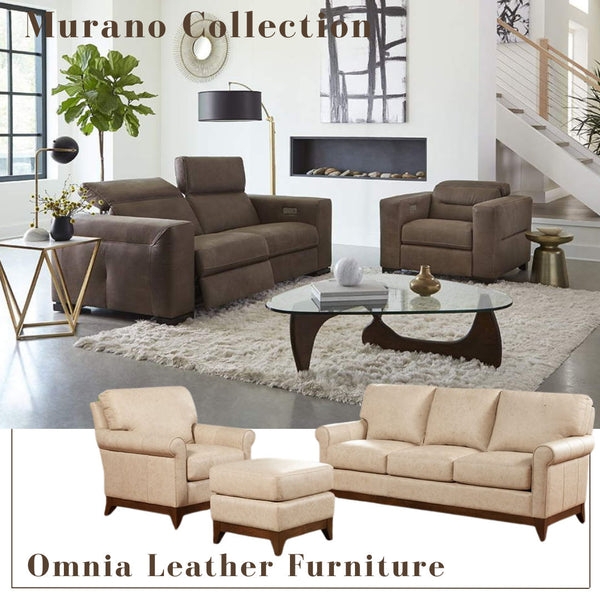 Minimalist Leather-Like Sectional Sofa, Plush Cushions