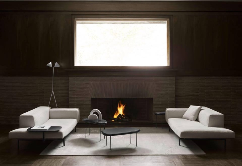 Minimalist Modular Sectional Sofa, Low Profile