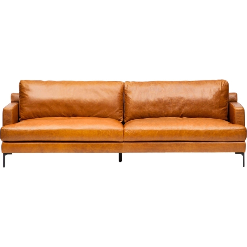 Minimalist Track Arm Sofa including Bolster Pillows and Tapered Legs