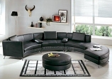 Modular L-Shaped Sectional with Blocky Silhouette and Track Arms