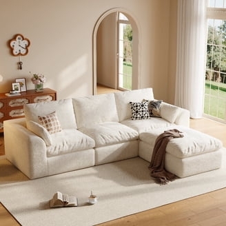 Modular Sectional Sofa Chenille No Legs, Chenille Fabric Modular Sofa Ideas.