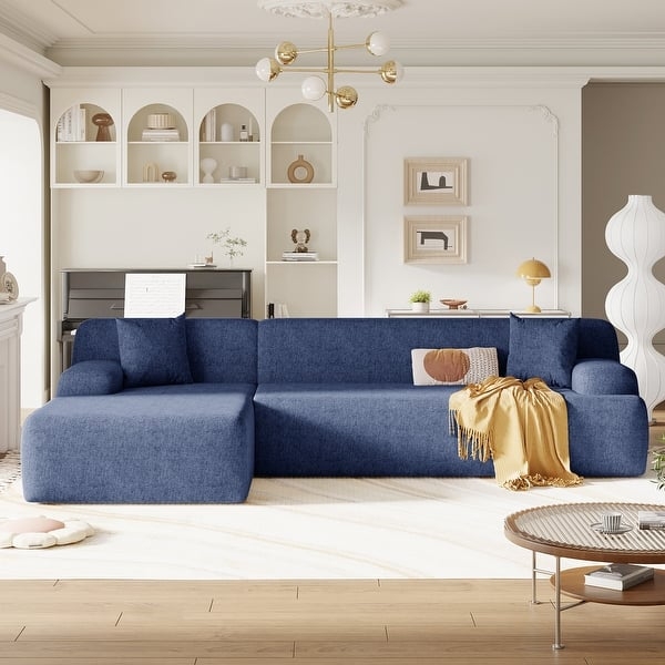Modular Sectional Sofa Featuring a Low Profile Silhouette