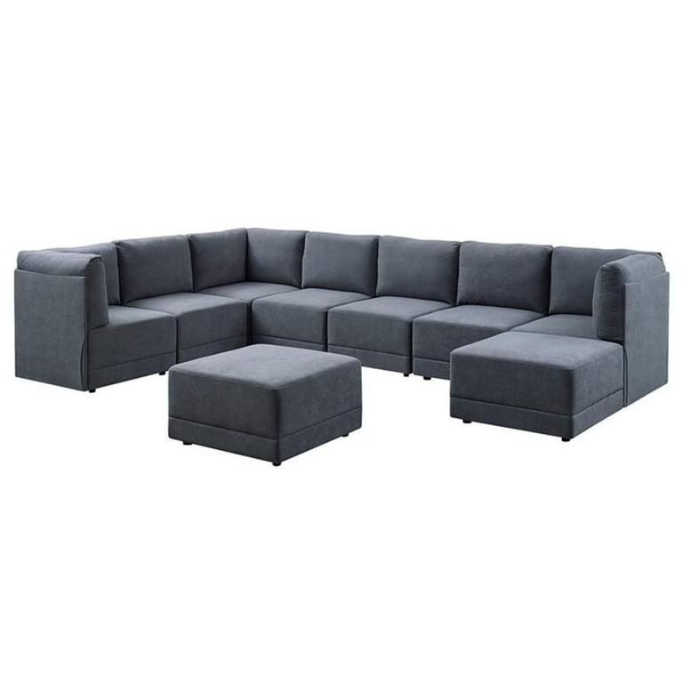 Modular Sectional Sofa with Deep Seating and Low Profile Silhouette