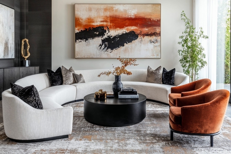 Moody Emerald Green Living Room Glam Transformation Gold Accents