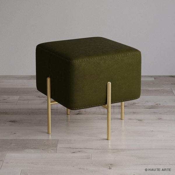 Ottoman Diamond Tufted Large Scale Velvet Elegant Seating Ideas