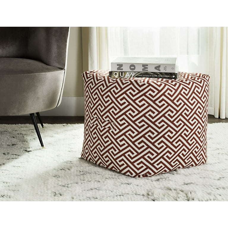 Pouf Global Inspired Living Room Accents Cube Silhouette