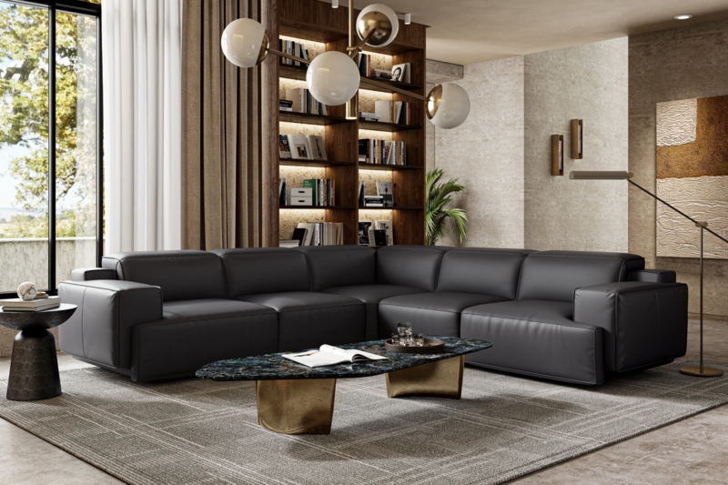 Power Reclining L-Shaped Sectional Sofa with Adjustable Headrests
