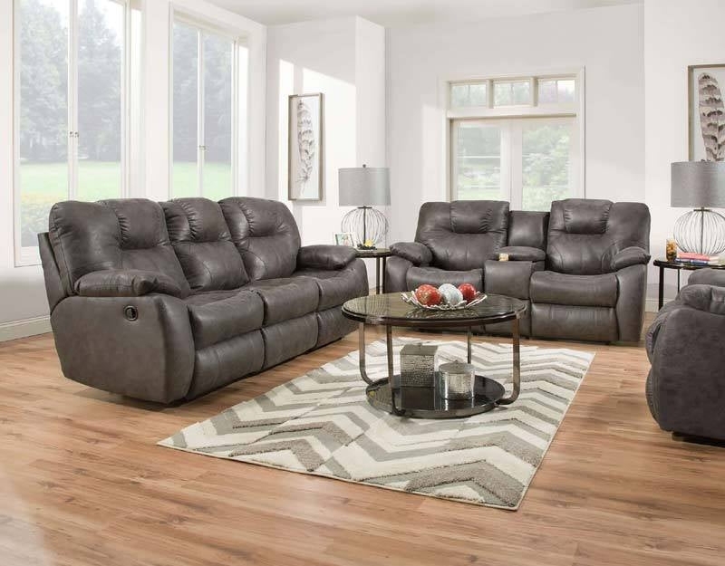 Power Reclining Sectional Set Integrated Console With Cup Holders
