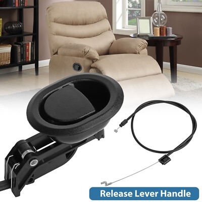Recliner Handle Replacement Part D-Pull Matte Black Tension Spring Cable
